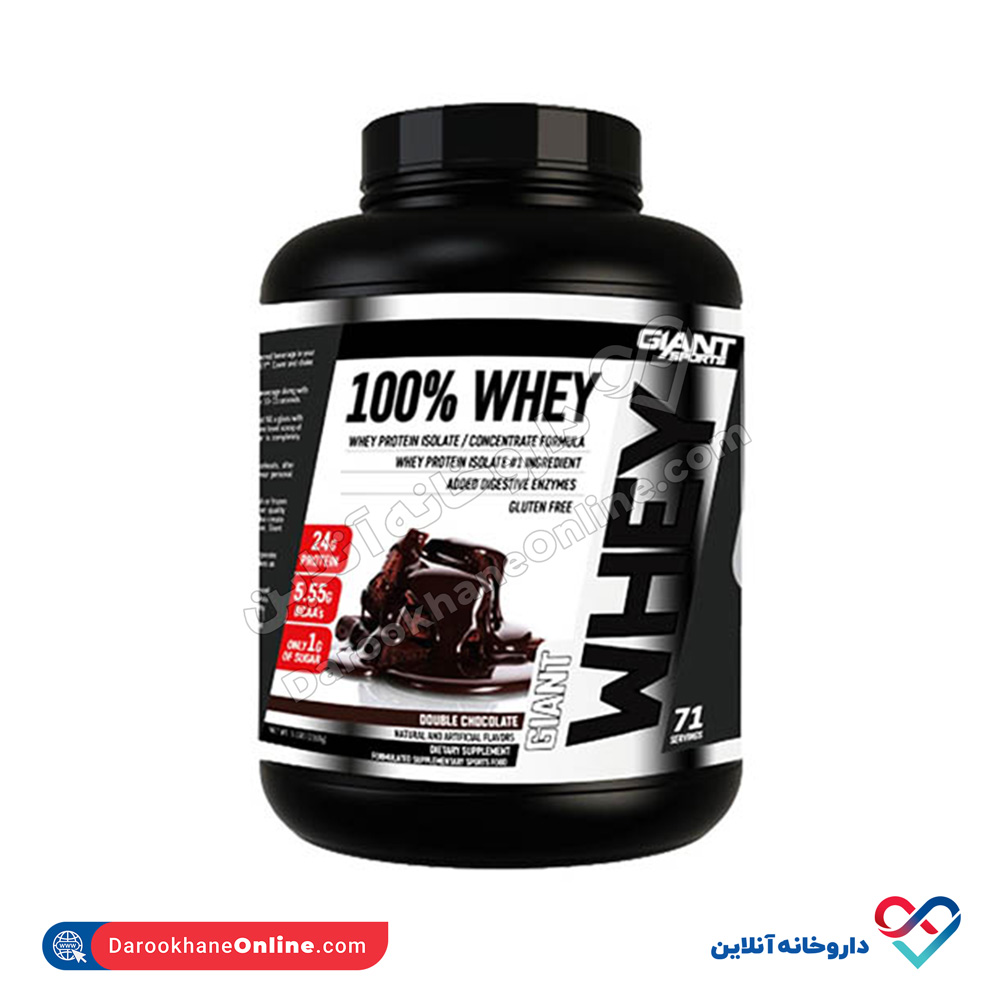 giant-sports100-giant-whey-protein.jpg پودر پروتئین وی 100 جاینت اسپورتس 2268 گرم - Image 1